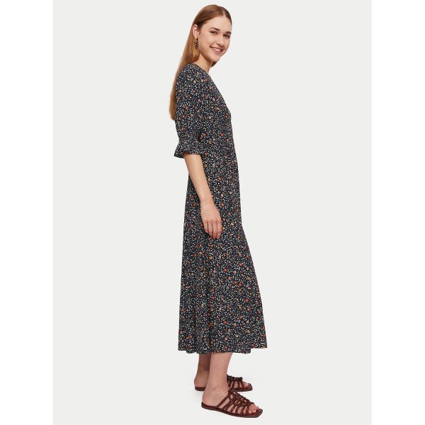 Jigsaw Stem Ditsy Midi Tea Dress