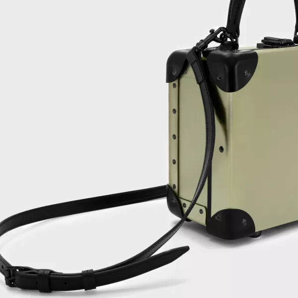 Globe-Trotter Centenary London Square in Olive with Black