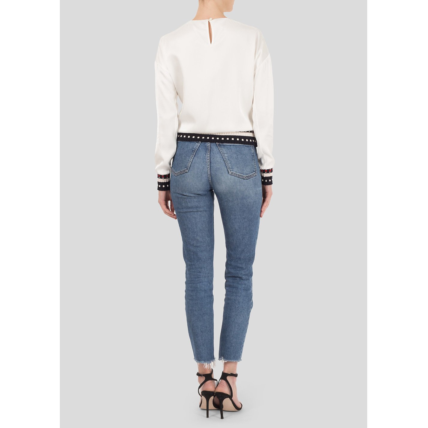 Victoria Beckham Top With Knitted Hem