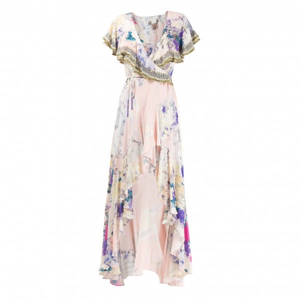 Camilla Floral Print Wrap Dress