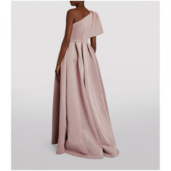 Jovani One-Shoulder Pleated Gown