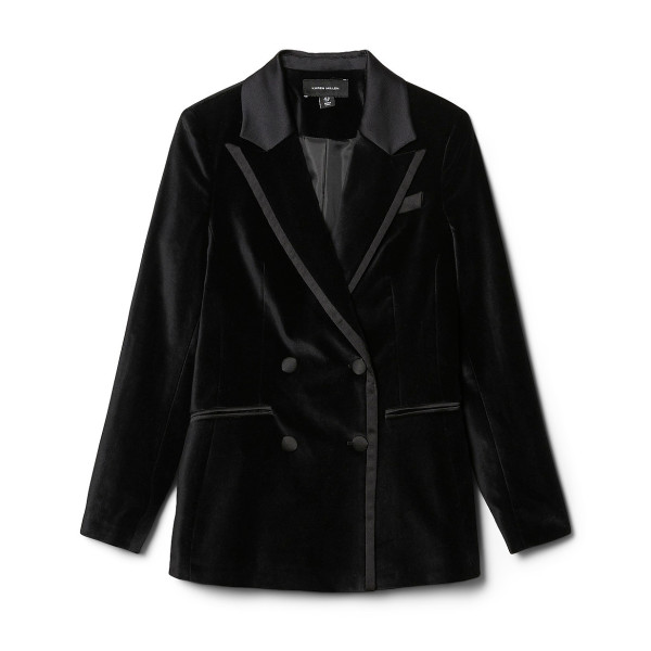 Rent Buy Karen Millen Velvet Double Breasted Tailored Jacket MY WARDROBE HQ