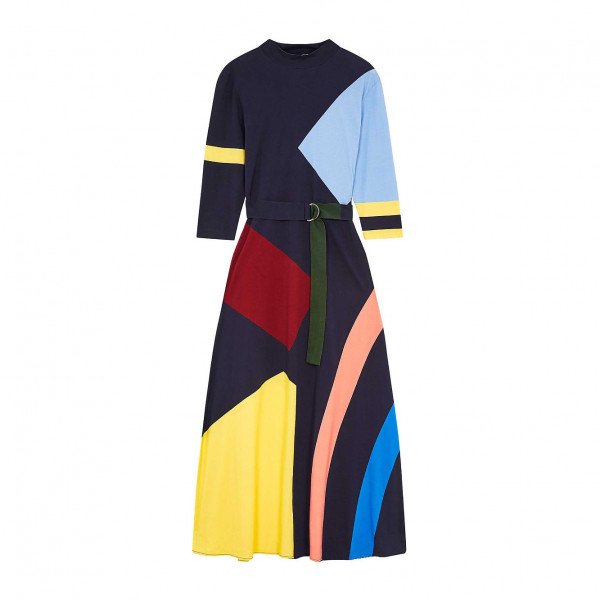 Rent Buy Chinti and Parker Abstract Cotton Jersey Dress MY