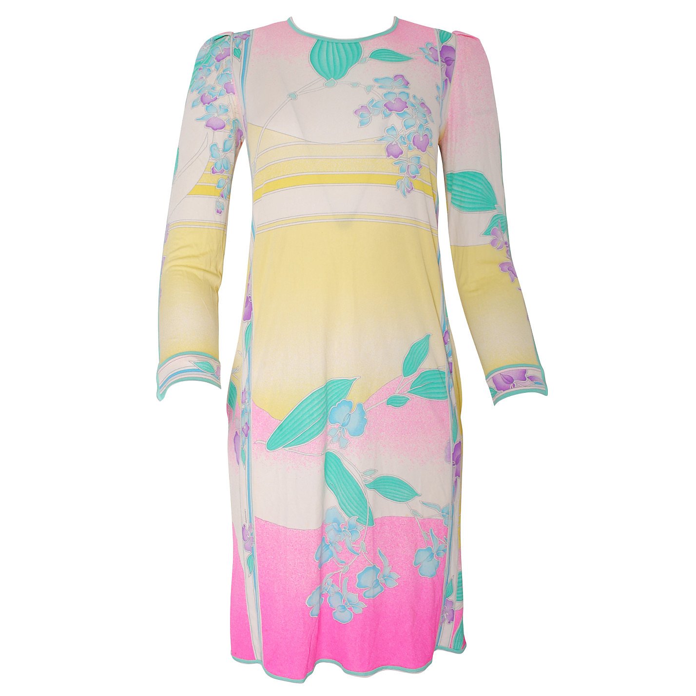 Leonard Paris Long Sleeved Printed Dress
