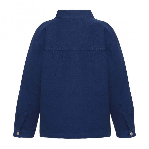 Molo Kids Henley Jacket in Naval Blue