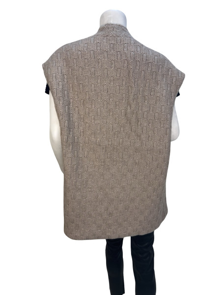 FRANK NAMANI Reversible Cashmere Knit Vest