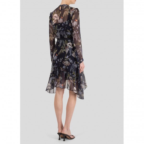 Markus Lupfer Adelia Wild Utopia Chiffon Dress