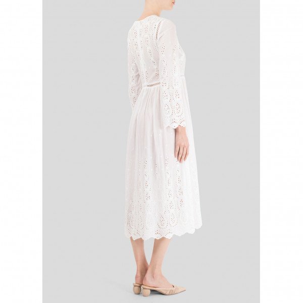 Zimmermann white long sleeve hot sale dress