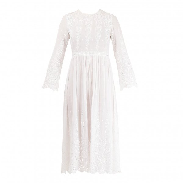 ZIMMERMANN Long Sleeve Midi Dress