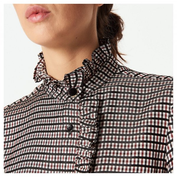 Sandro Checked Shirt Dress