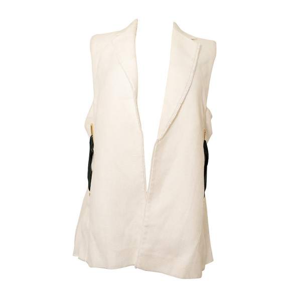 Amanda Wakeley Viscose Weave Sleeveless Jacket