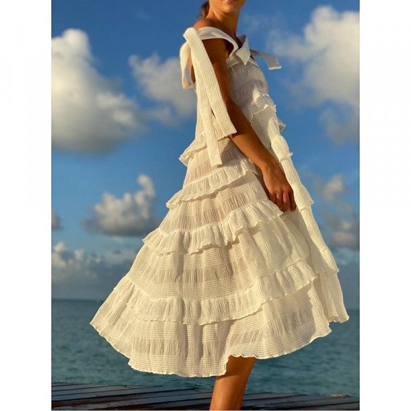 Paper London Emely Dress In Island Dreaming