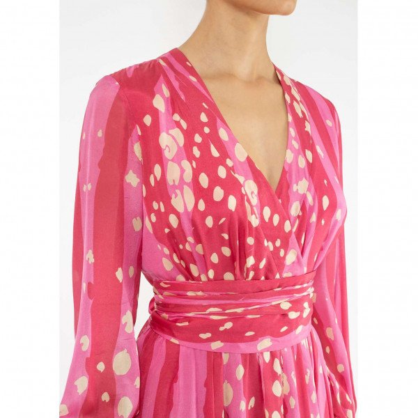 Dhela Printed Silk Dress