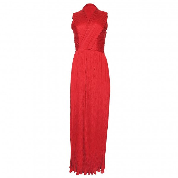 Halston heritage online pleated dress