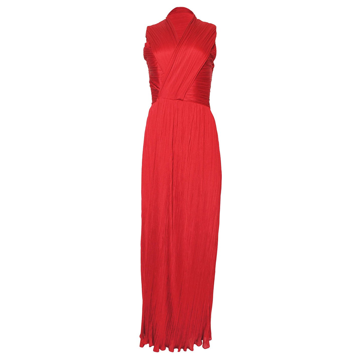 Halston Heritage Pleated Gown