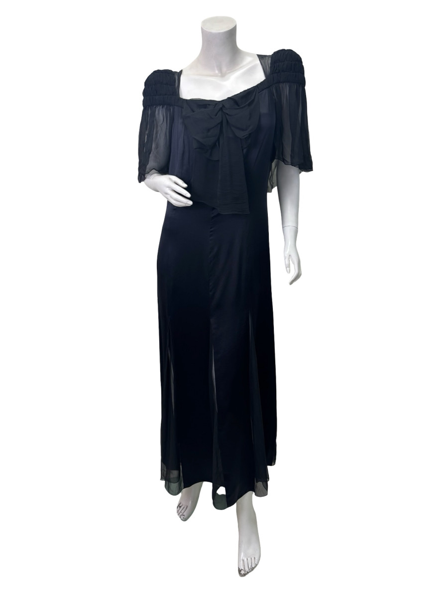 CHANEL Black Silk Dress