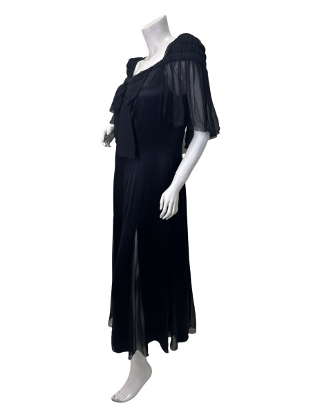 CHANEL Black Silk Dress