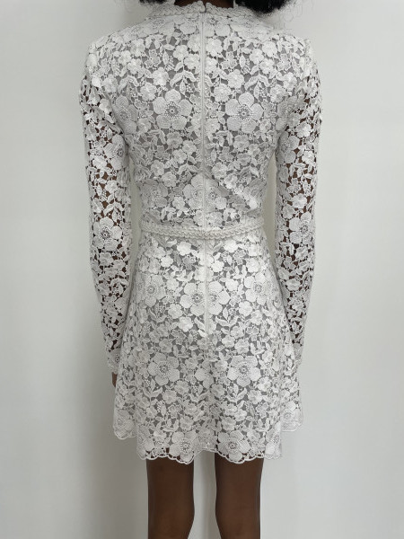 Giambattista Valli Flower macramé dress