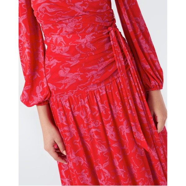 Diane von Furstenberg Catalina Tiered Midi Dress