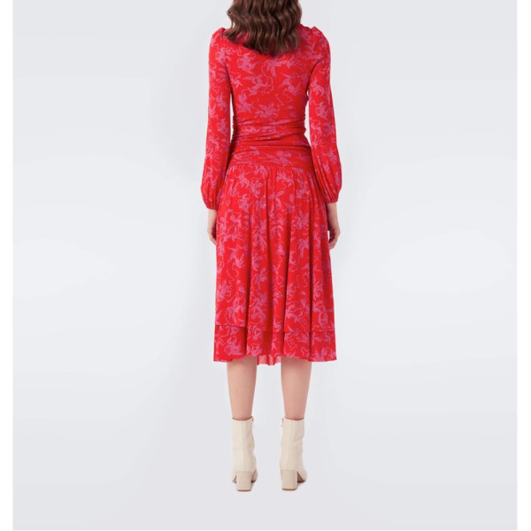 Diane von Furstenberg Catalina Tiered Midi Dress