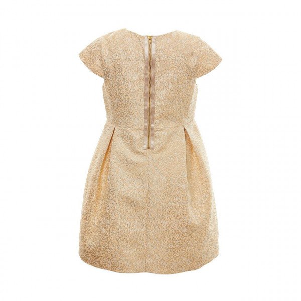 Marie-Chantal Effie Cream Jacquard Dress