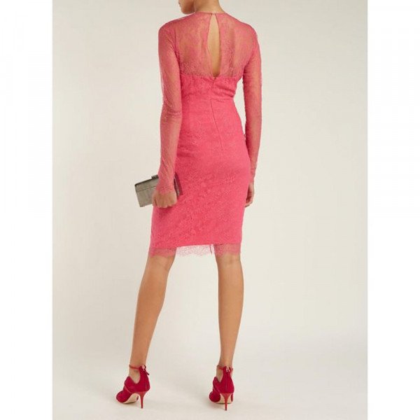 Emilio De La Morena Mona Lace And Silk Blend Dress