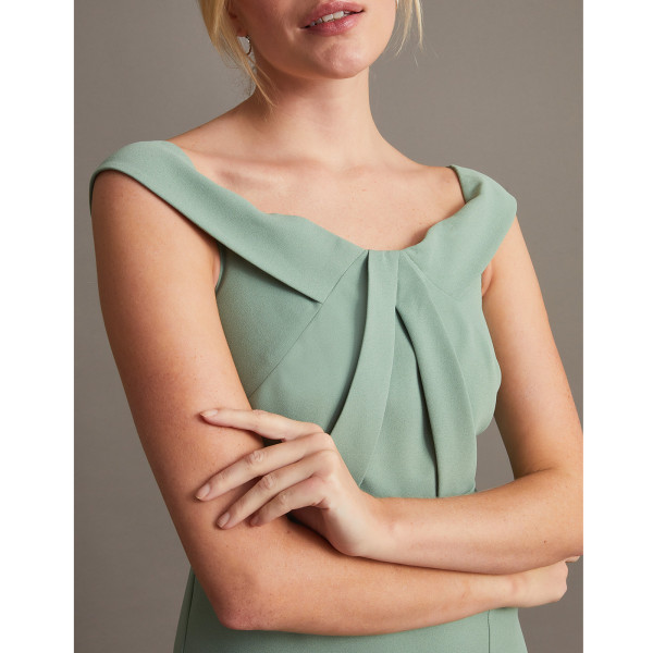 Monsoon Beatrice Crepe Bardot Maxi Dress