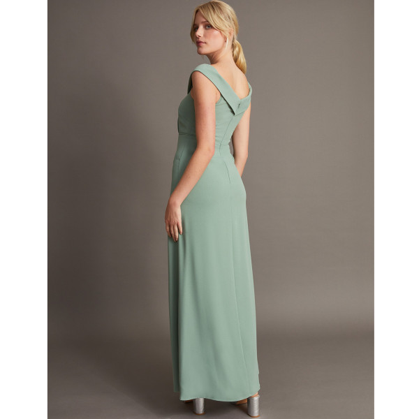 Monsoon Beatrice Crepe Bardot Maxi Dress