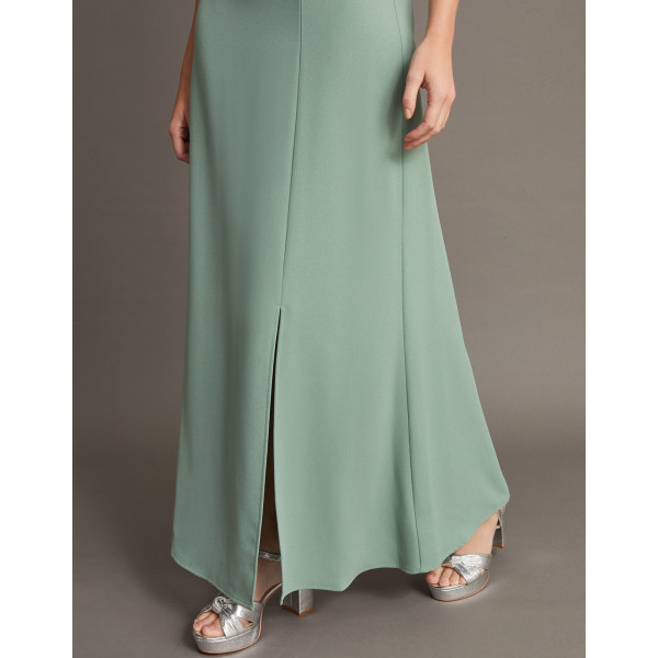 Monsoon Beatrice Crepe Bardot Maxi Dress