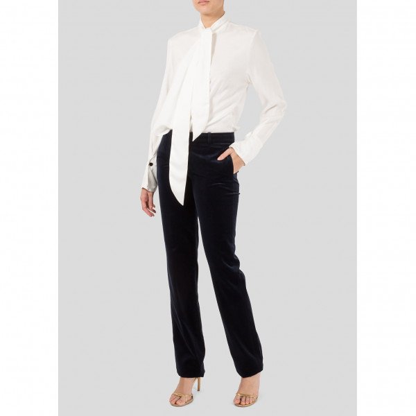 Chloé Straight-Leg Velvet Trousers