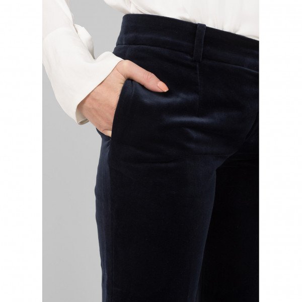 Chloé Straight-Leg Velvet Trousers