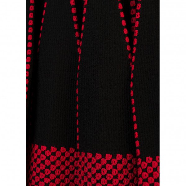 Alaïa Embroidered Mini Knit Skirt