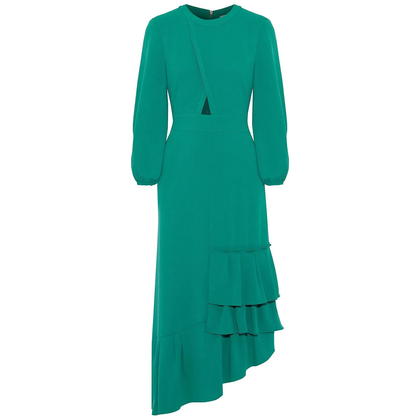 tibi ruffle dress