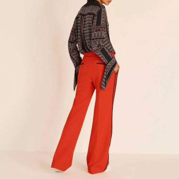 Amanda Wakeley Textured Stripe Silk Top