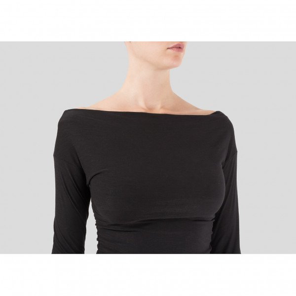 James Perse Ruched Boat Neck Top