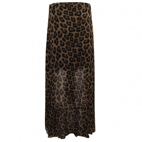 BA&SH Leopard Ruffle Skirt