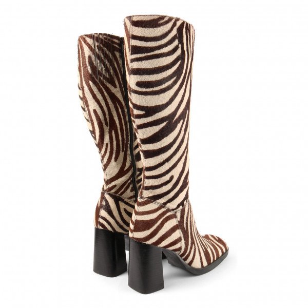 Vintage Ponyskin Zebra Boots