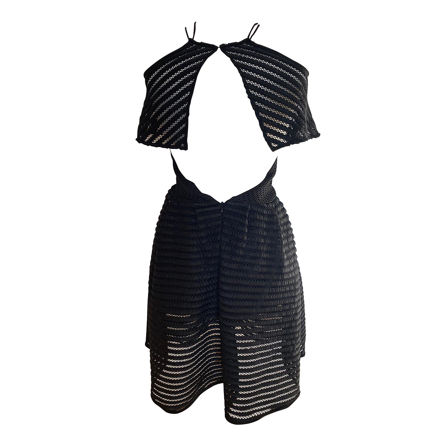 Self-Portrait Cropped Overlay Lace Dress