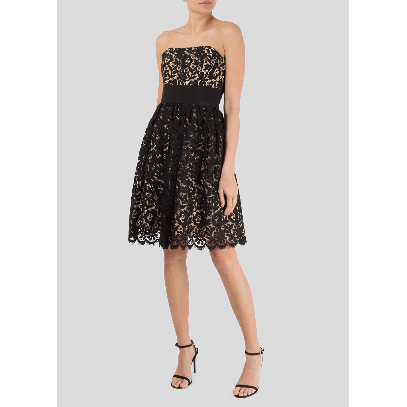 Milly Strapless Lace Dress
