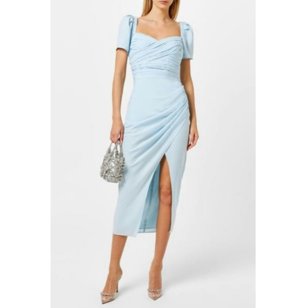 Self-Portrait Crepe Midi Dress