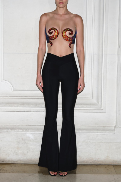 Maison Souraya Play With Fire Crystal Bodysuit