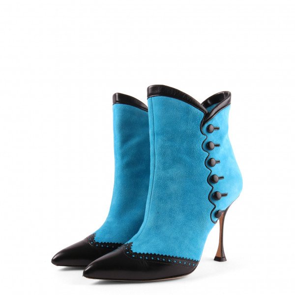 Rent Buy Manolo Blahnik Suede Ankle Boots MY WARDROBE HQ