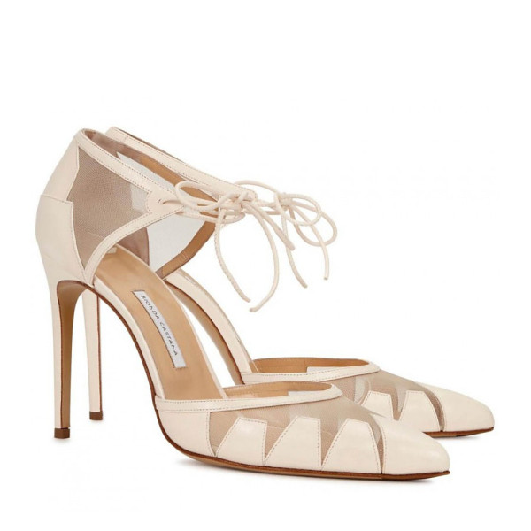 Bionda Castana Lana Leather & Mesh Pumps