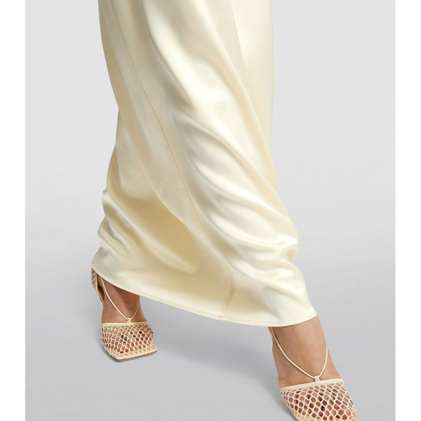 Harris Tapper Constance Satin Maxi Dress