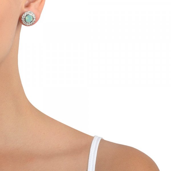 Lolu Rhoda Empire Opal Stud Earrings