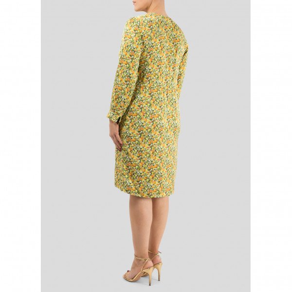 Stella McCartney Citrus Print Silk Dress