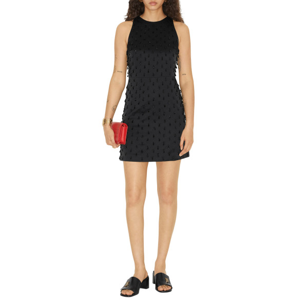 Burberry Embellished Satin Sleeveless Dress