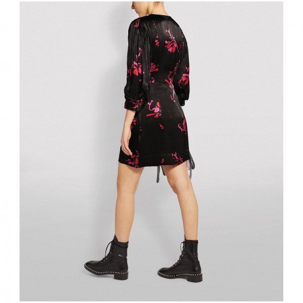 Ganni Floral Wrap Dress