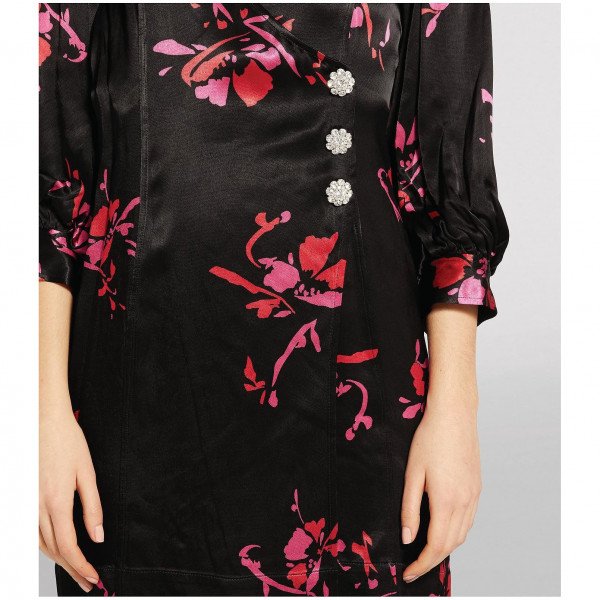 Ganni Floral Wrap Dress