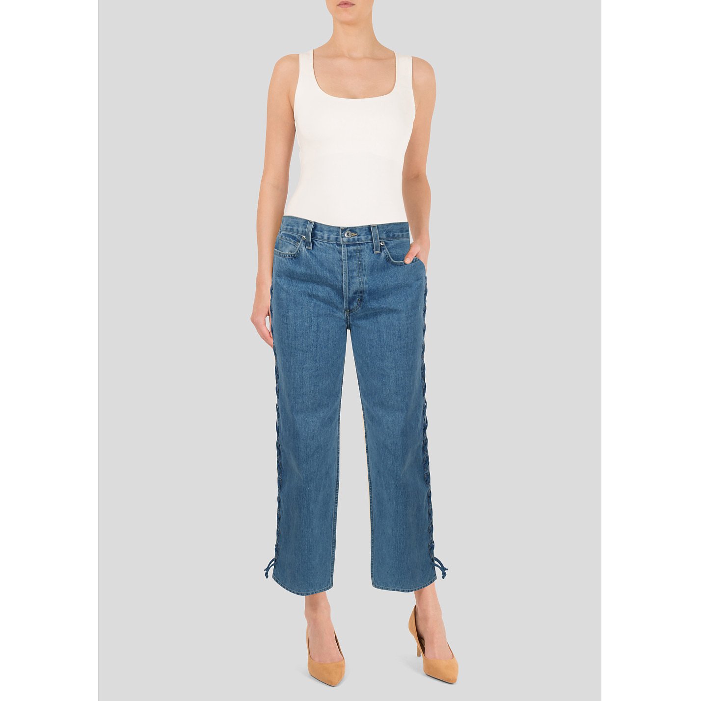Jonathan Simkhai Braided Jeans